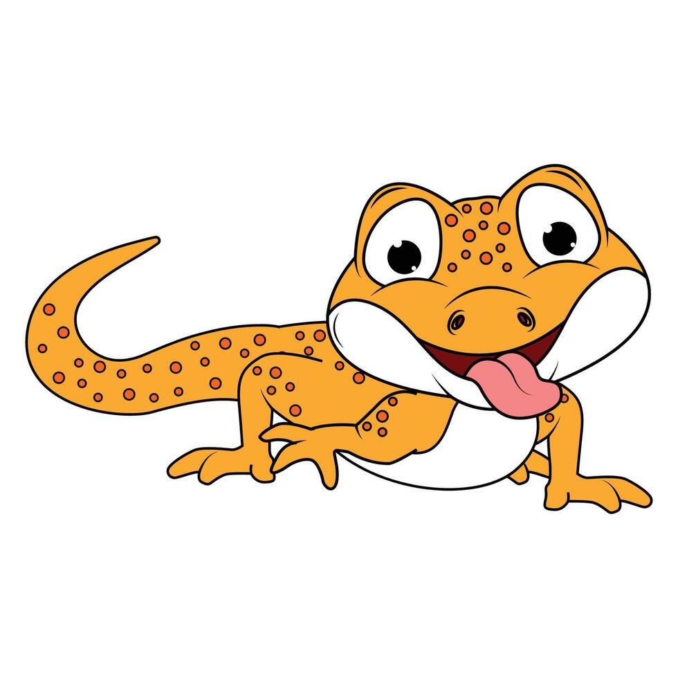Newt Animal Illustration Design vector