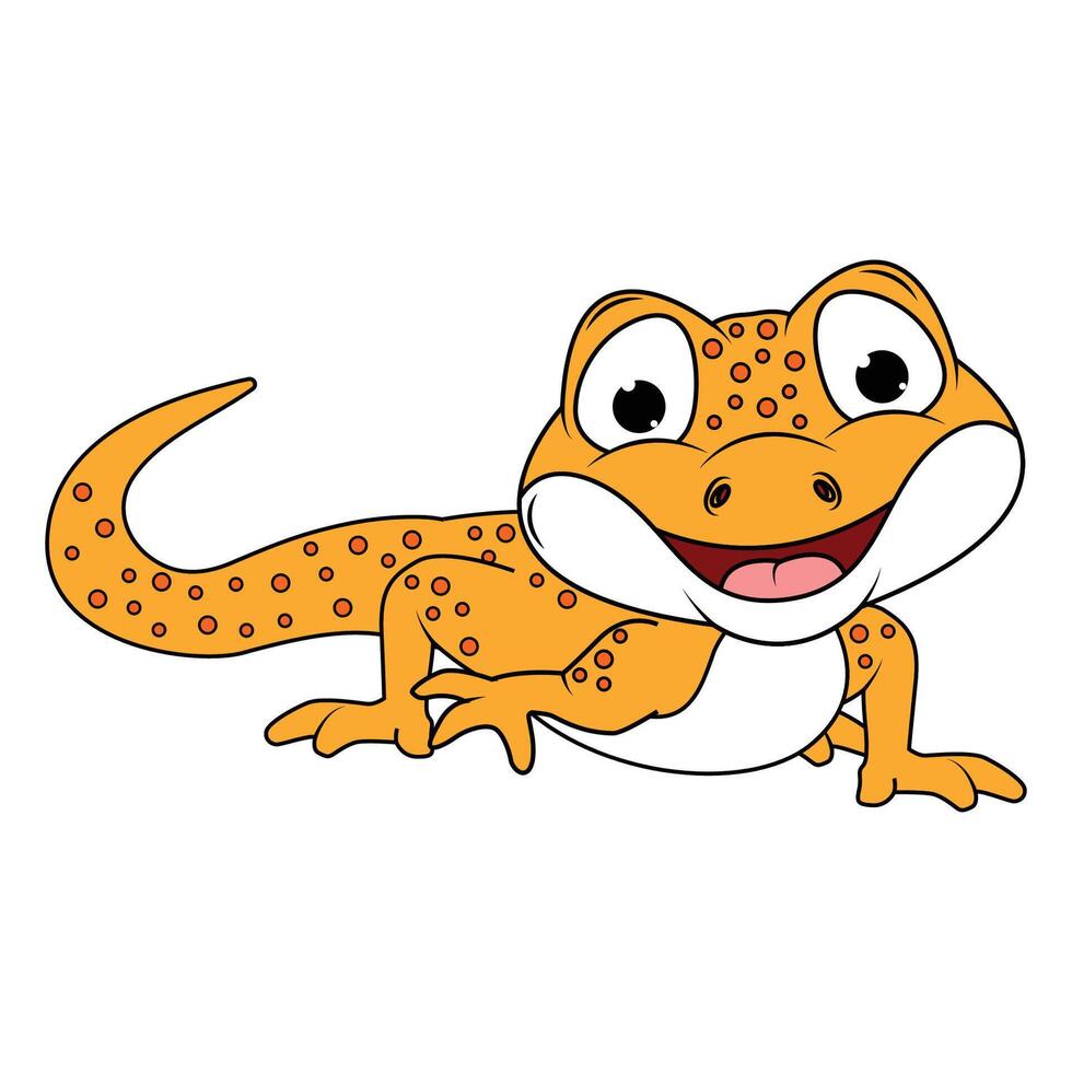 Cute Newt Animal Cartoon vector