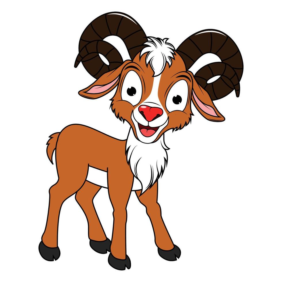 Urial Animal Cartoon vector