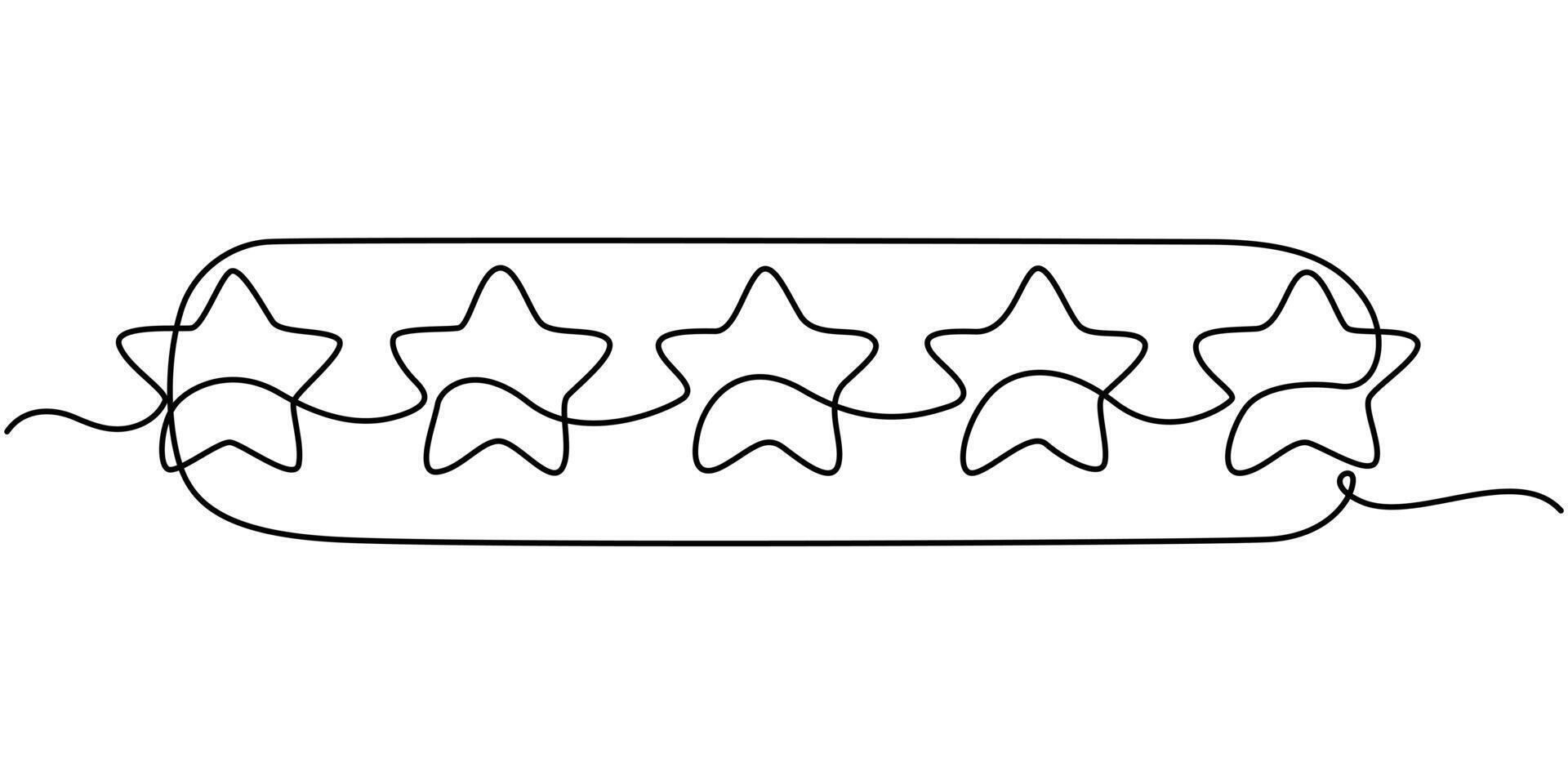 Customer Satisfaction Single Continuous One Line Drawing Icon vector