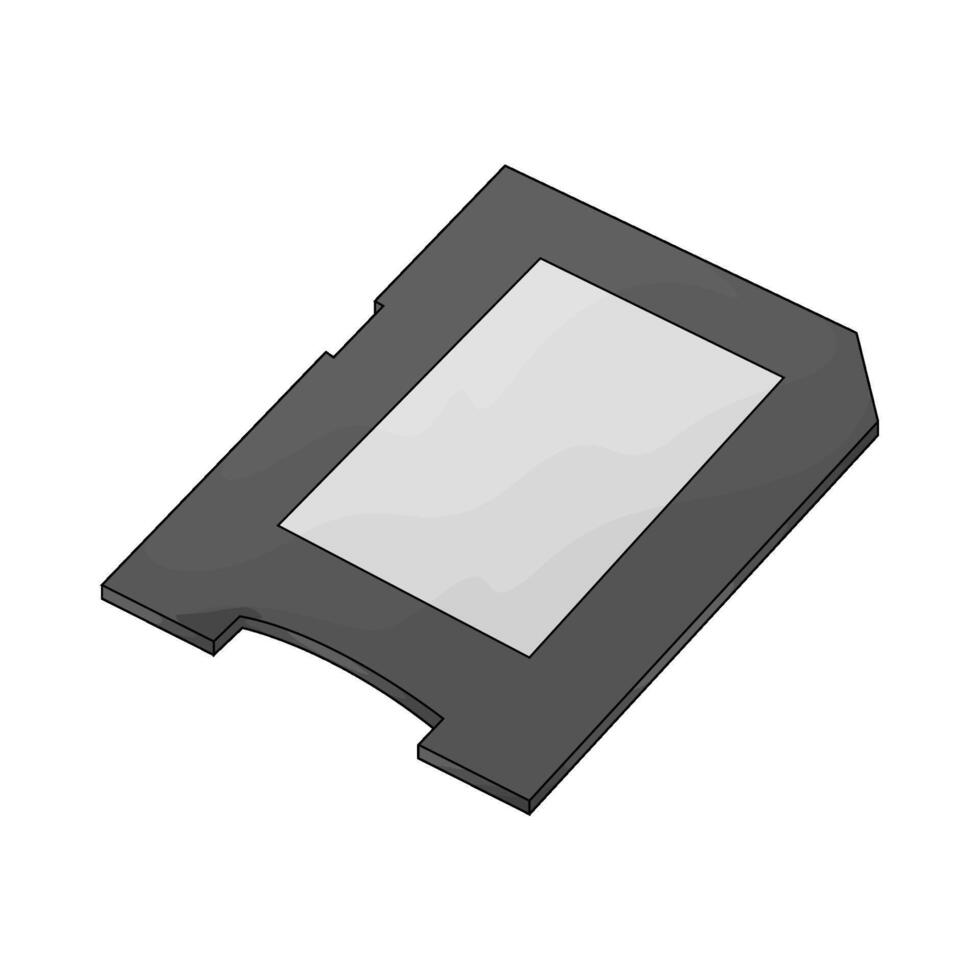 Photography micro sd card vector