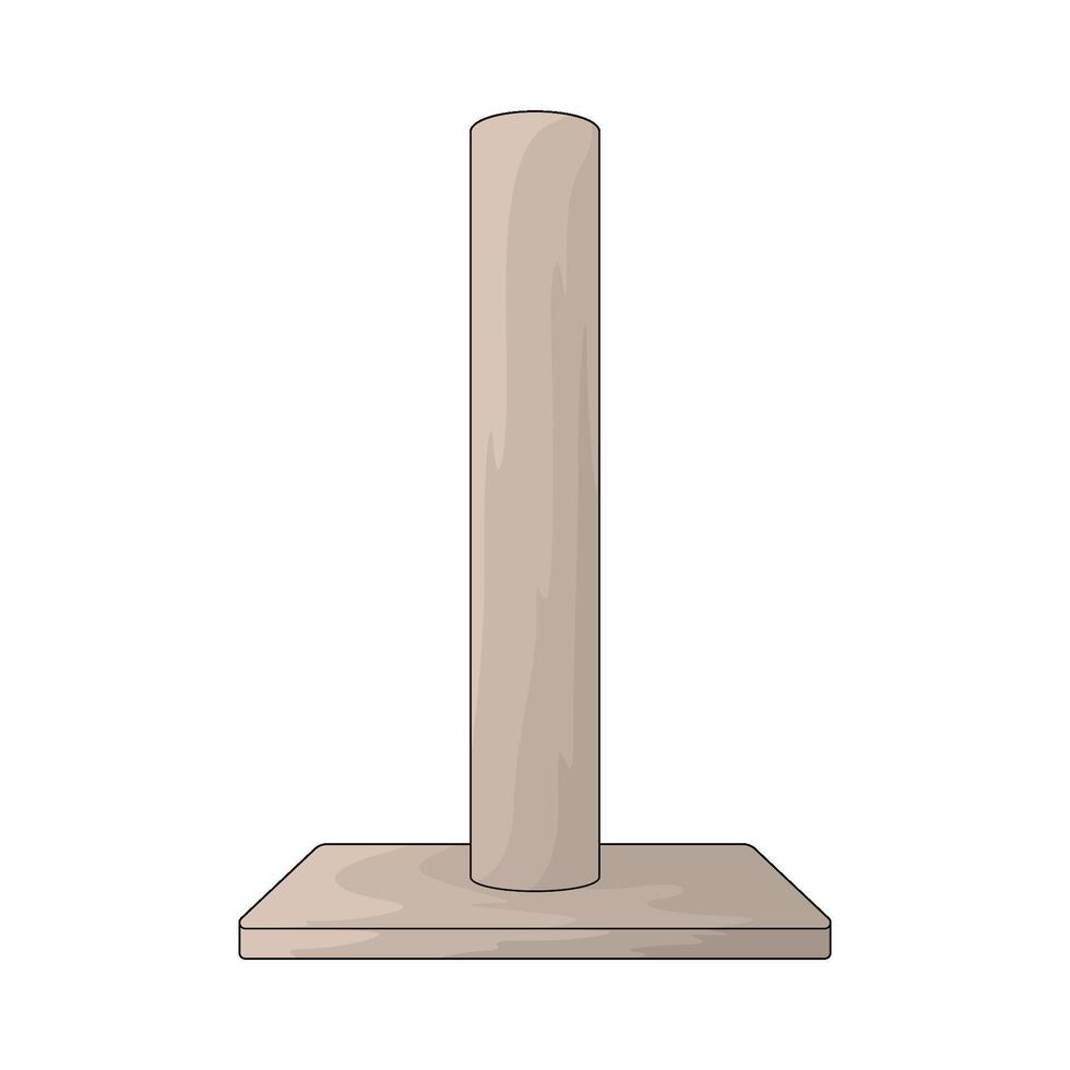 cat tower illustration vector
