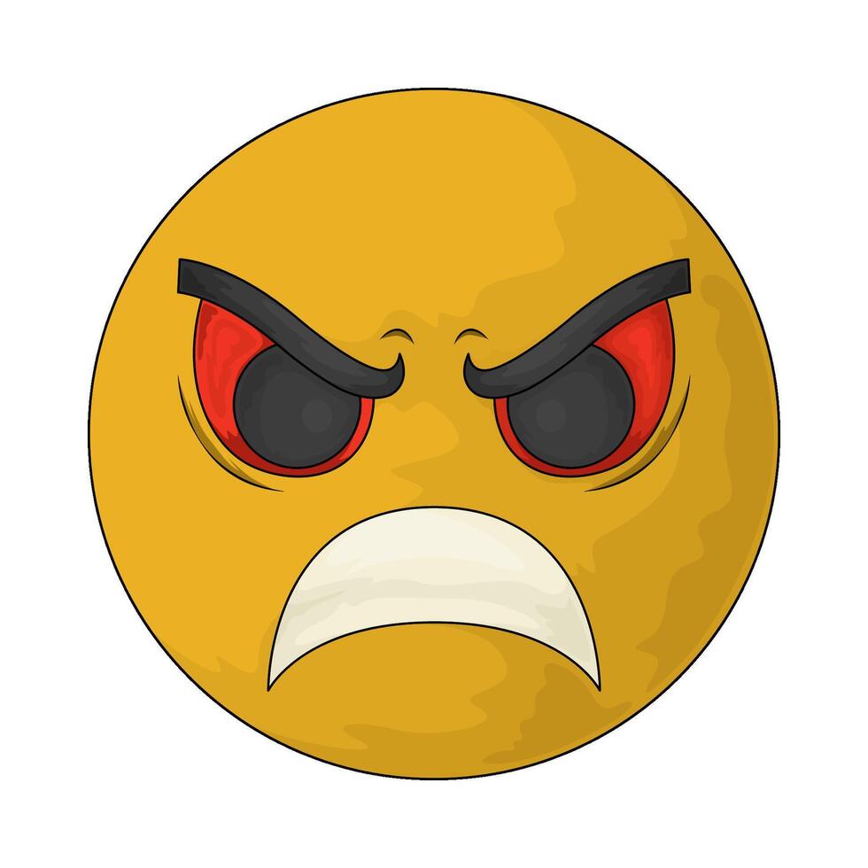Feedback angry face vector