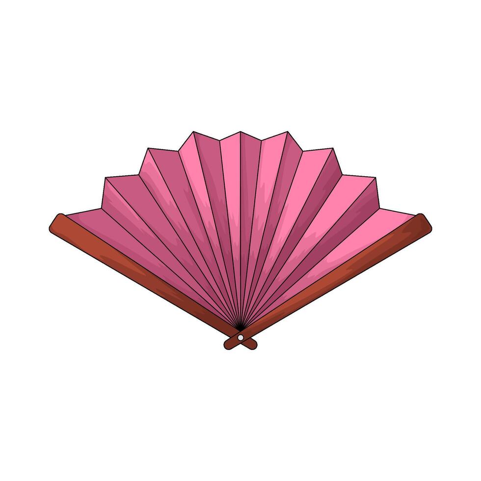 Party paper fan vector