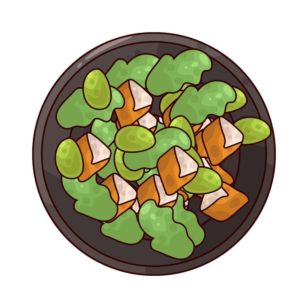 Chicken Stir Fry vector