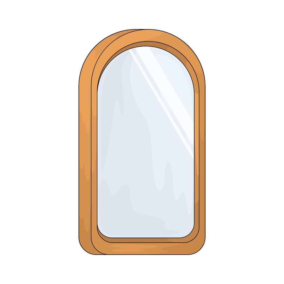 Barbershop mirror illustration vector