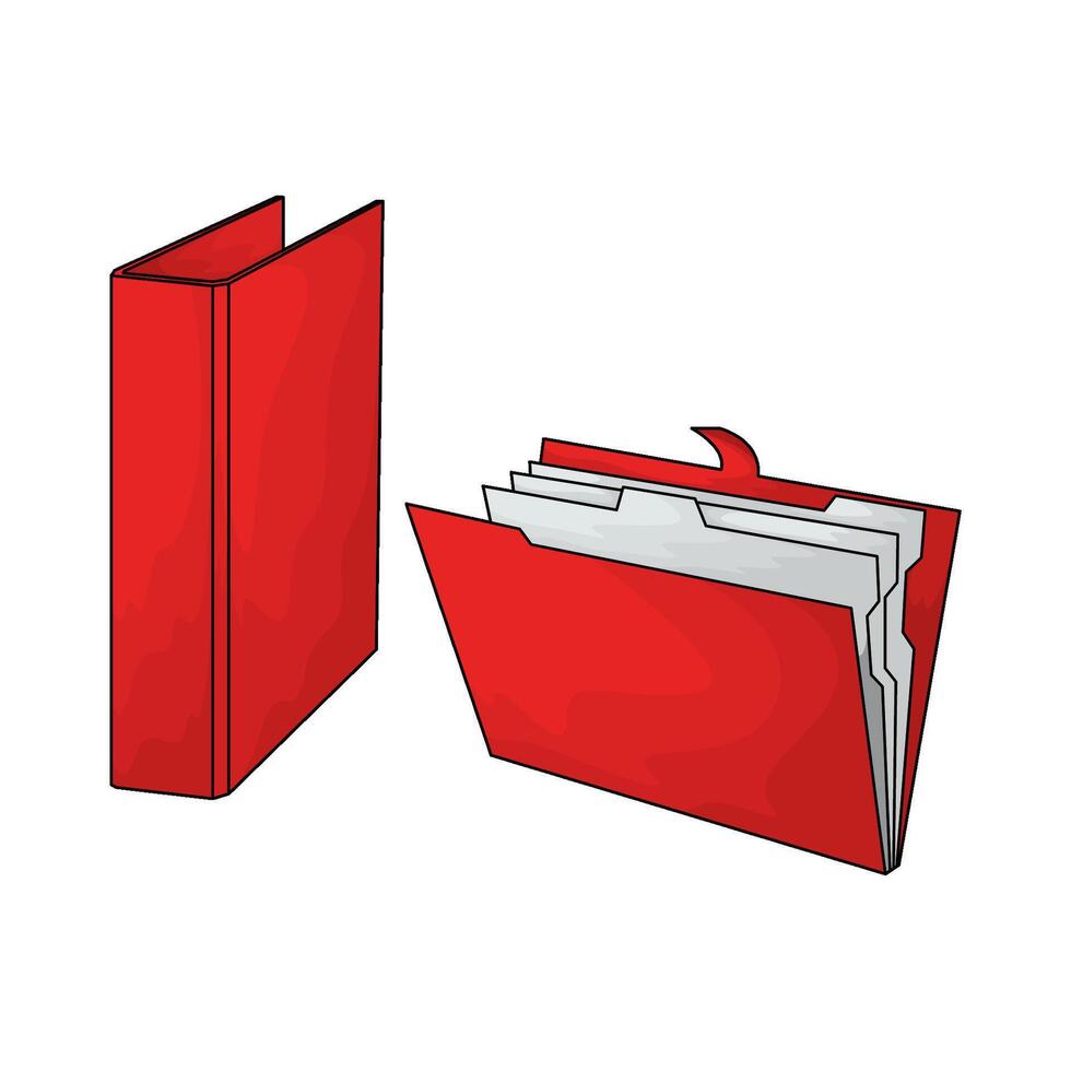 illustration of two folders vector