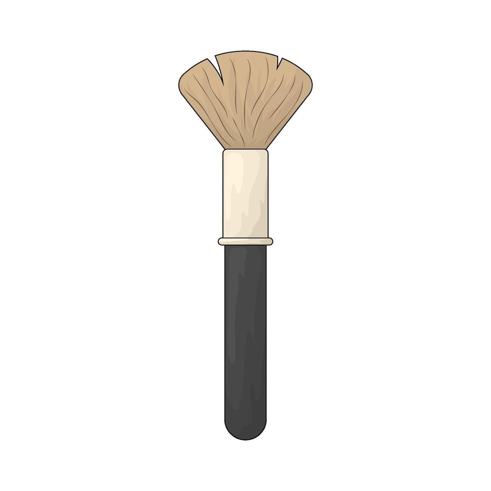 Beauty makeup brush vector