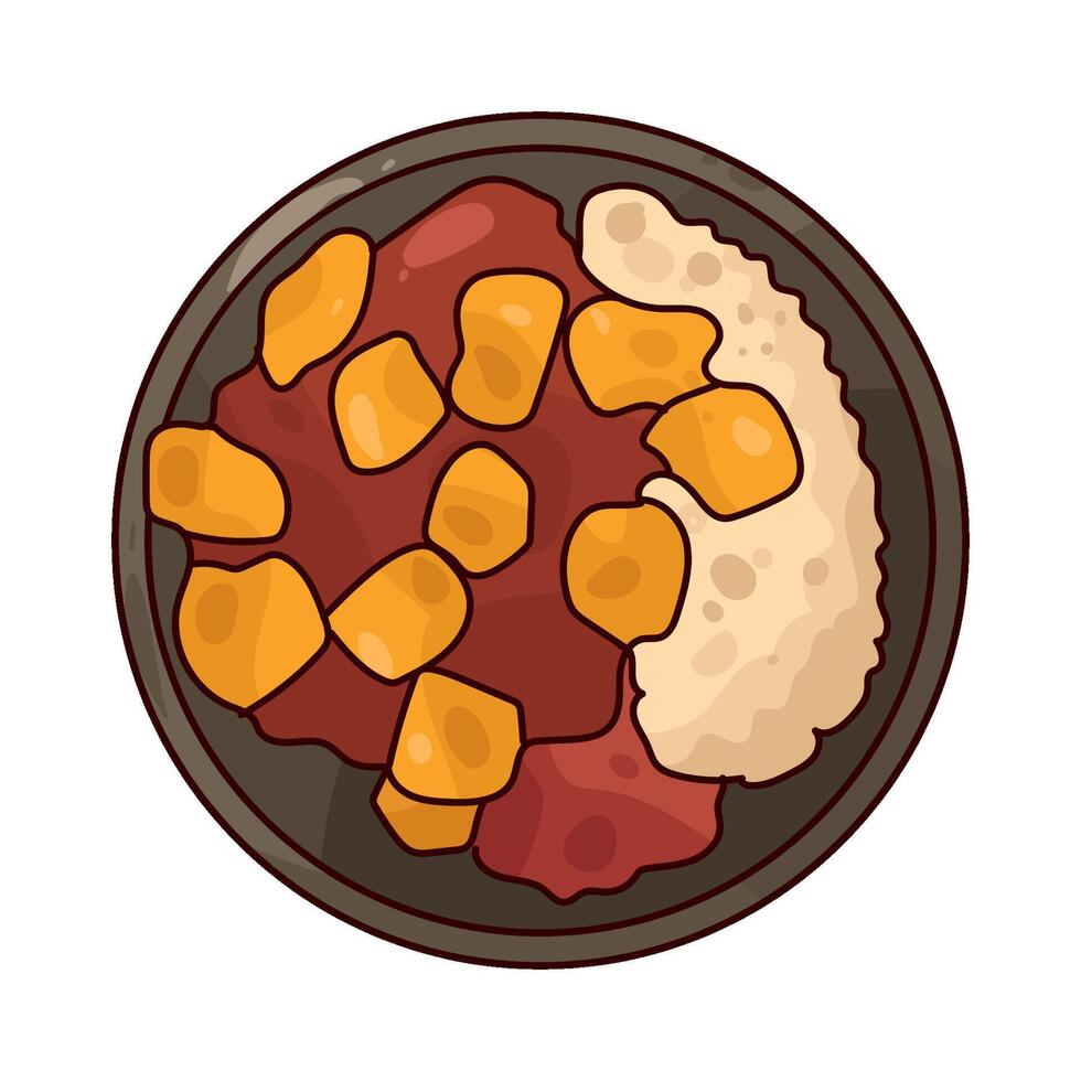 chicken and relish vector