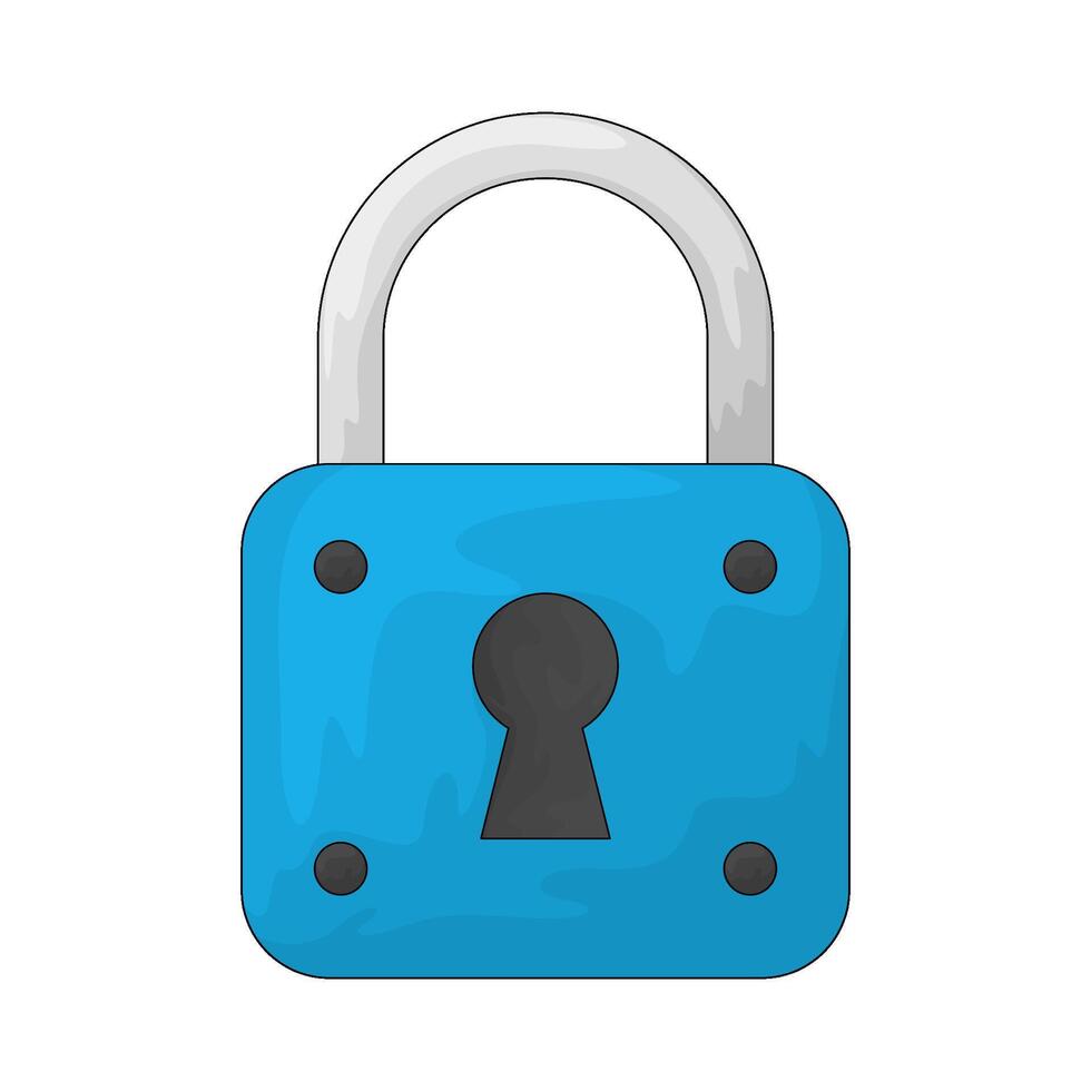 illustration of a padlock vector