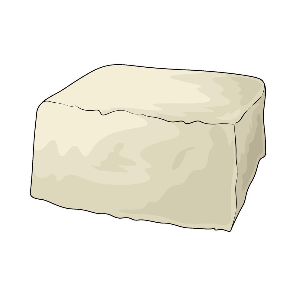 Healthy tofu illustration vector