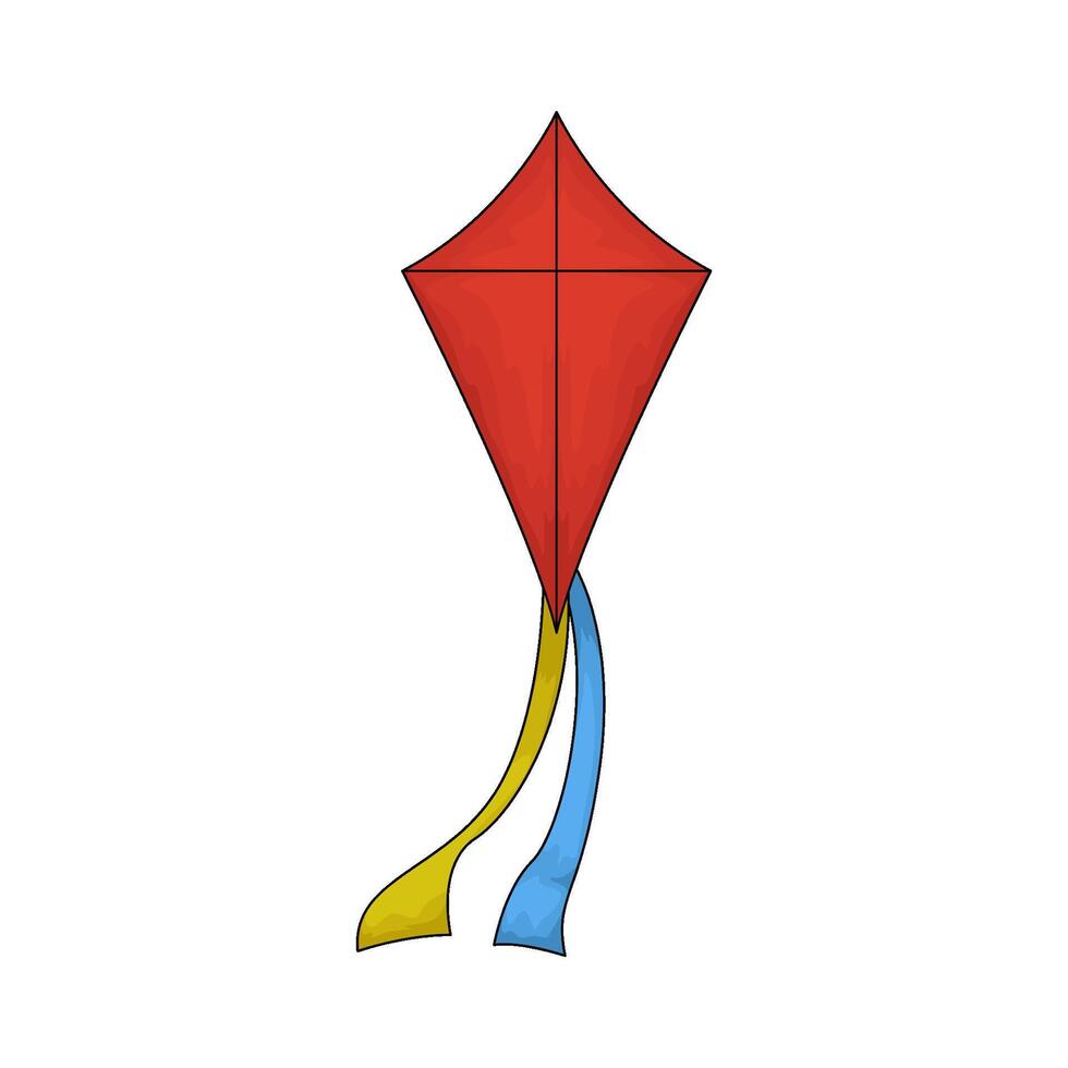 red kite illustration vector