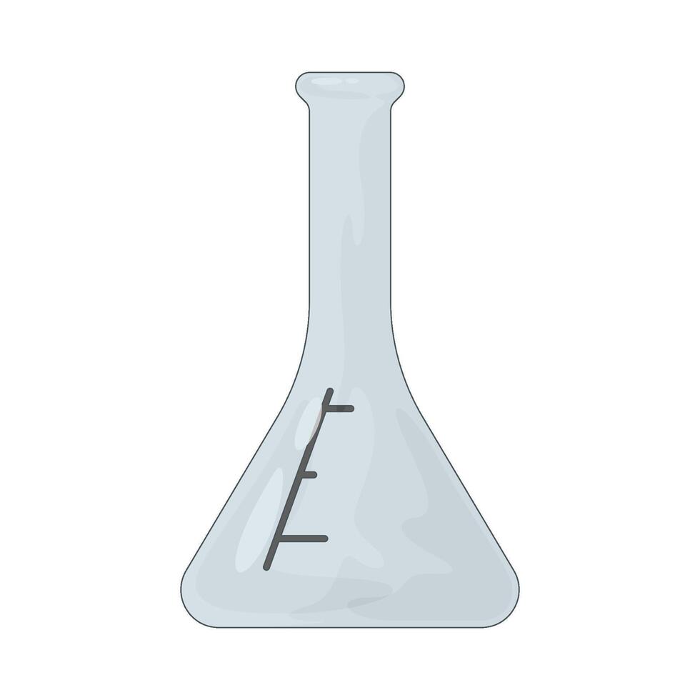 Lab flask illustration vector