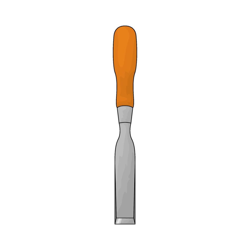 illustration of Construction chisel vector