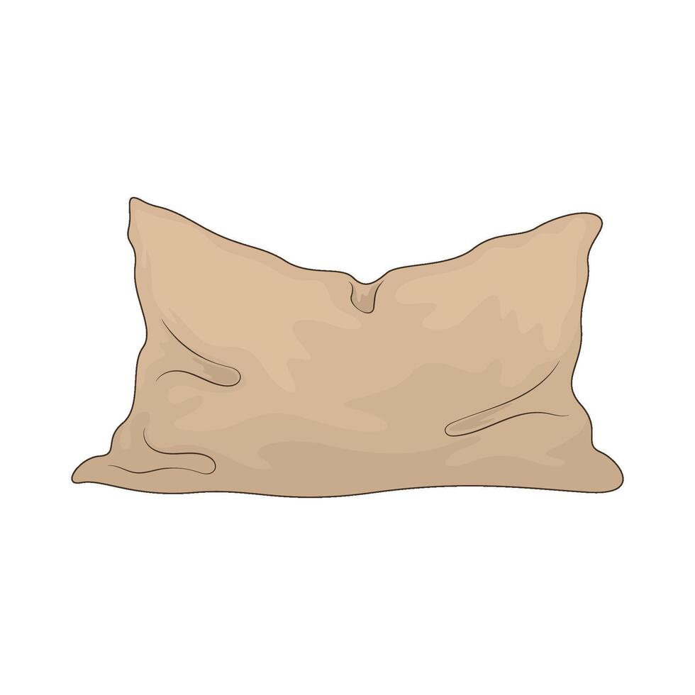illustration of Bedroom pillow vector