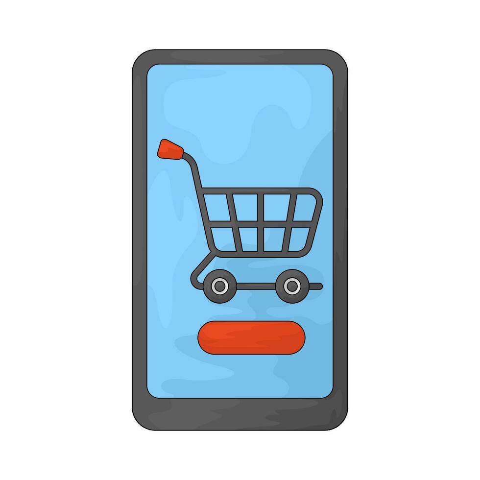 add to cart illustration vector