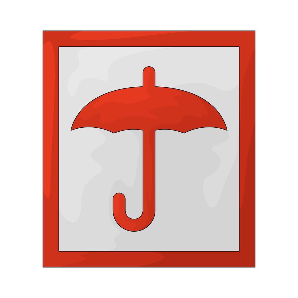 Delivery keep dry sign vector