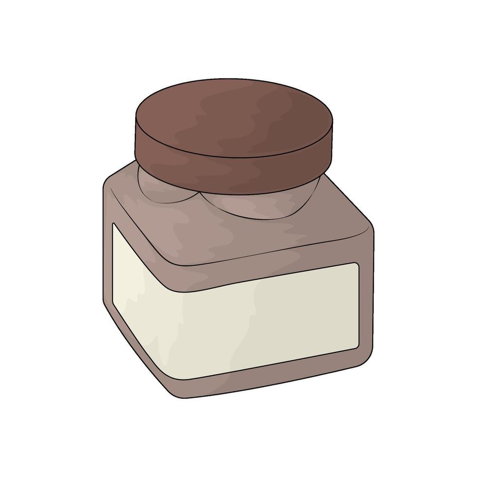 moisturizer jar illustrations vector