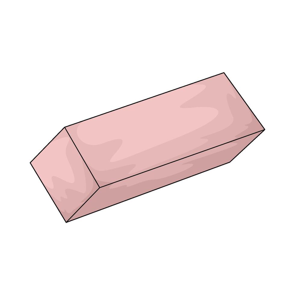 pink eraser illustration vector