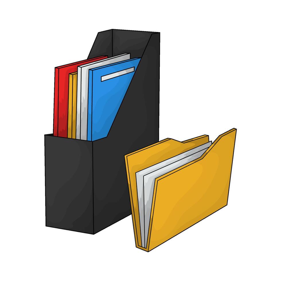 file and folders illustration vector