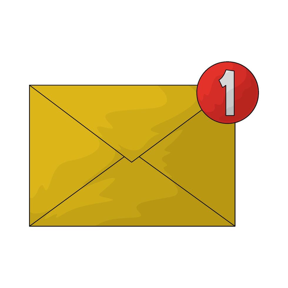 one message illustration vector