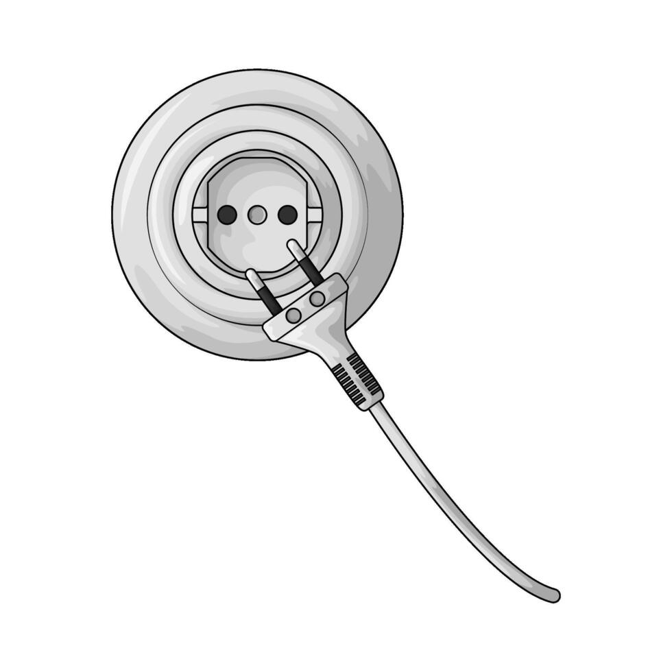 Power Socket Plug illustration vector