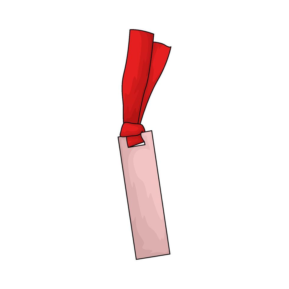 pink bookmark illustration vector
