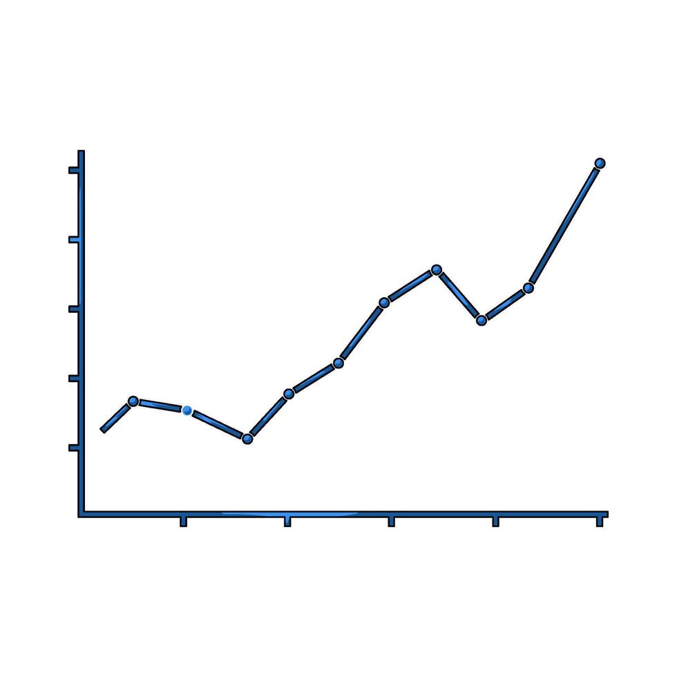 growth line illustration vector