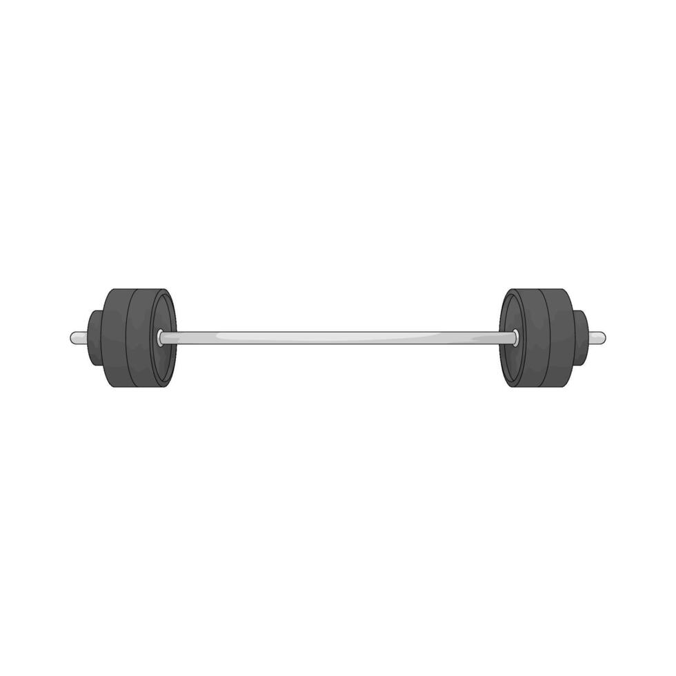 illustration of a gym barbell vector