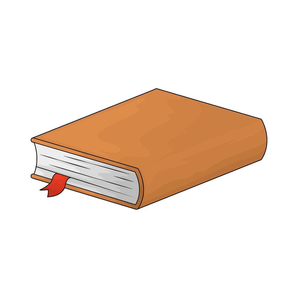 illustration of a closed book vector