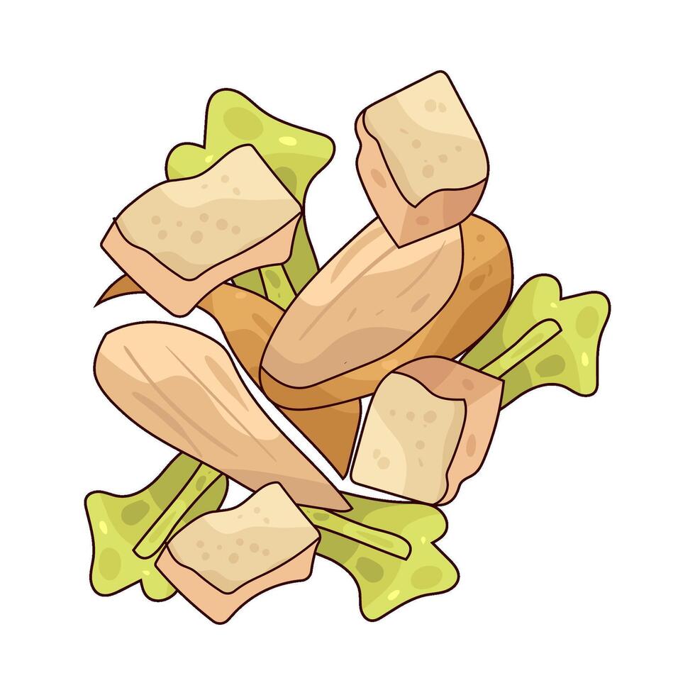 Chicken Salad illustration vector