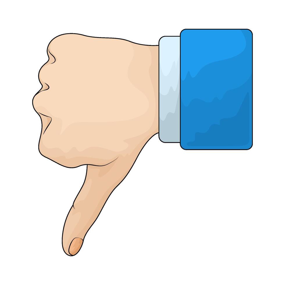 illustration of a dislike vector