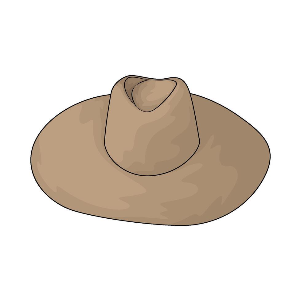 gardening hat illustration vector