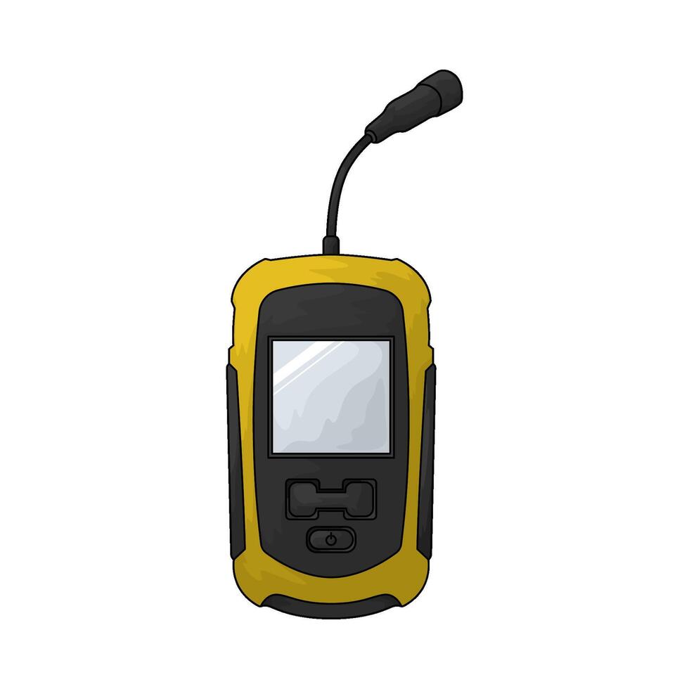 fish finder illustration vector