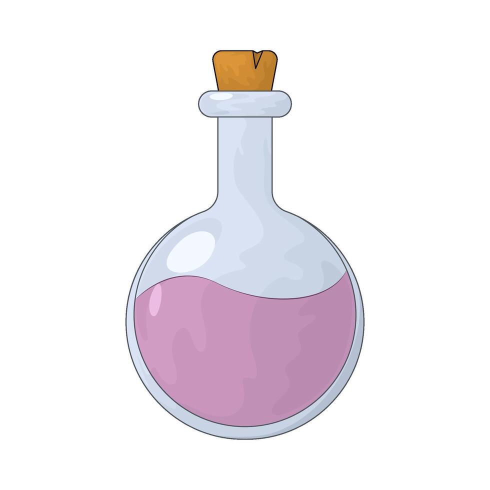 Medieval potion illustration vector