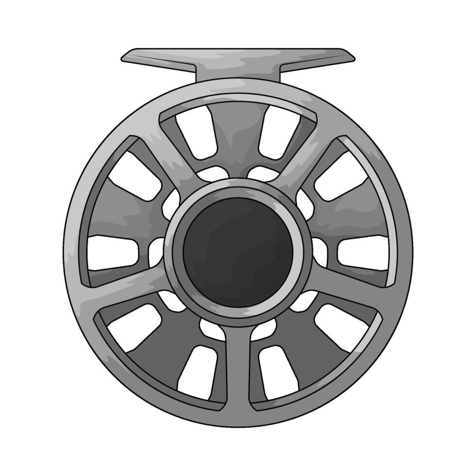 illustration of a Fishing reel vector