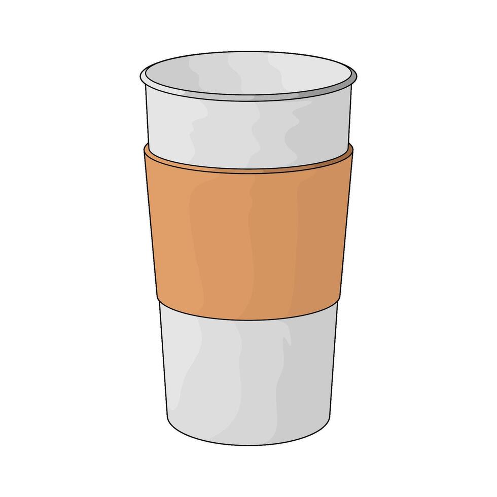 empty coffee cup vector