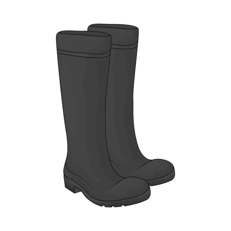 Job Safety boots vector
