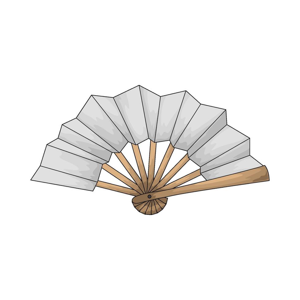 Japan fan illustration vector