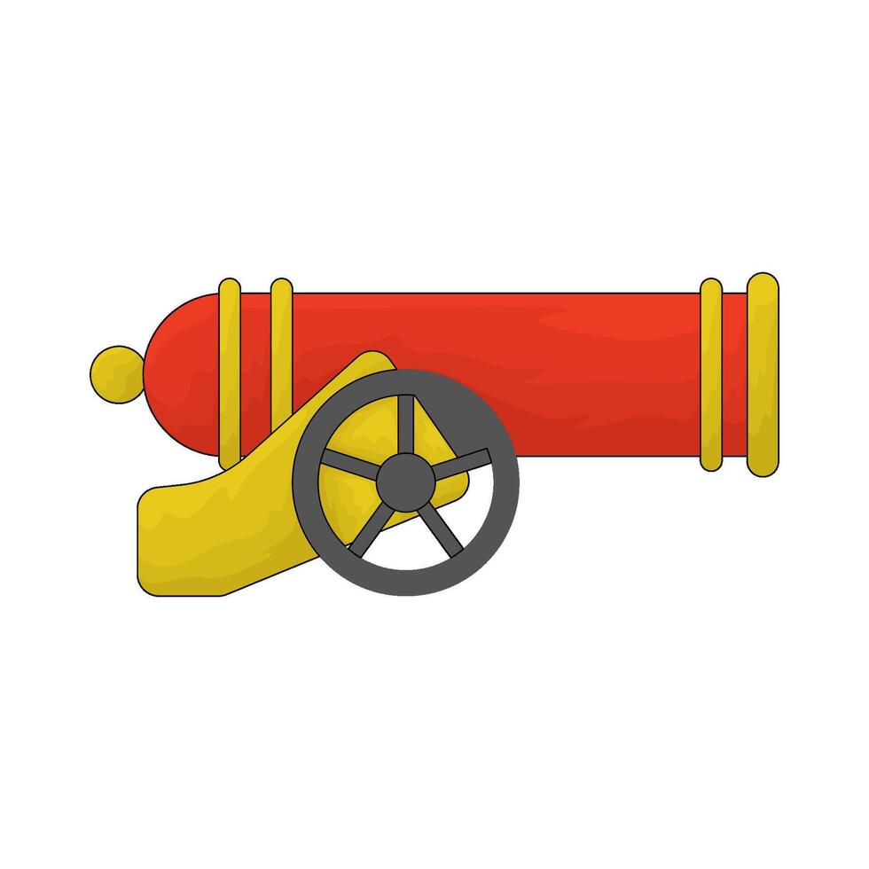 Circus cannon bomb illustration vector
