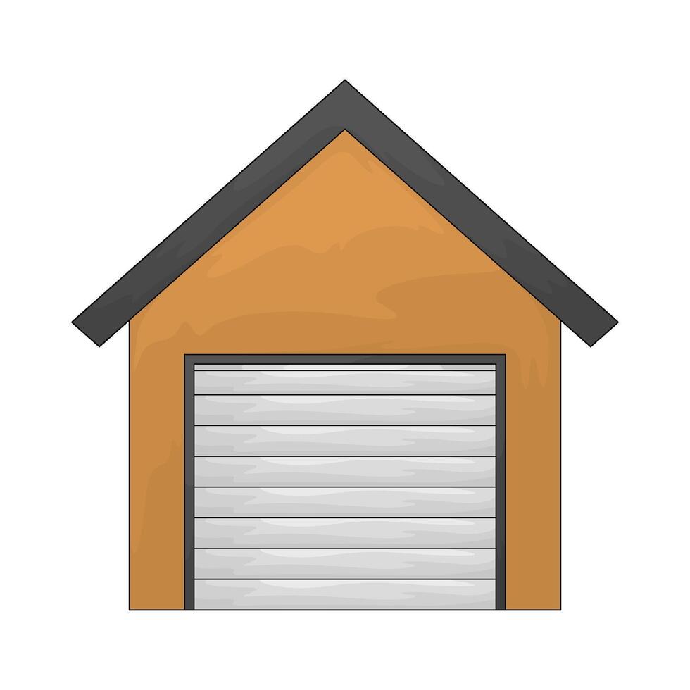 Real Estate garage vector