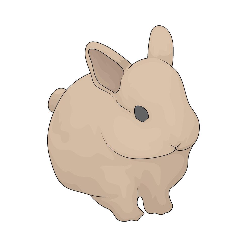 illustration of cute rabbit vector