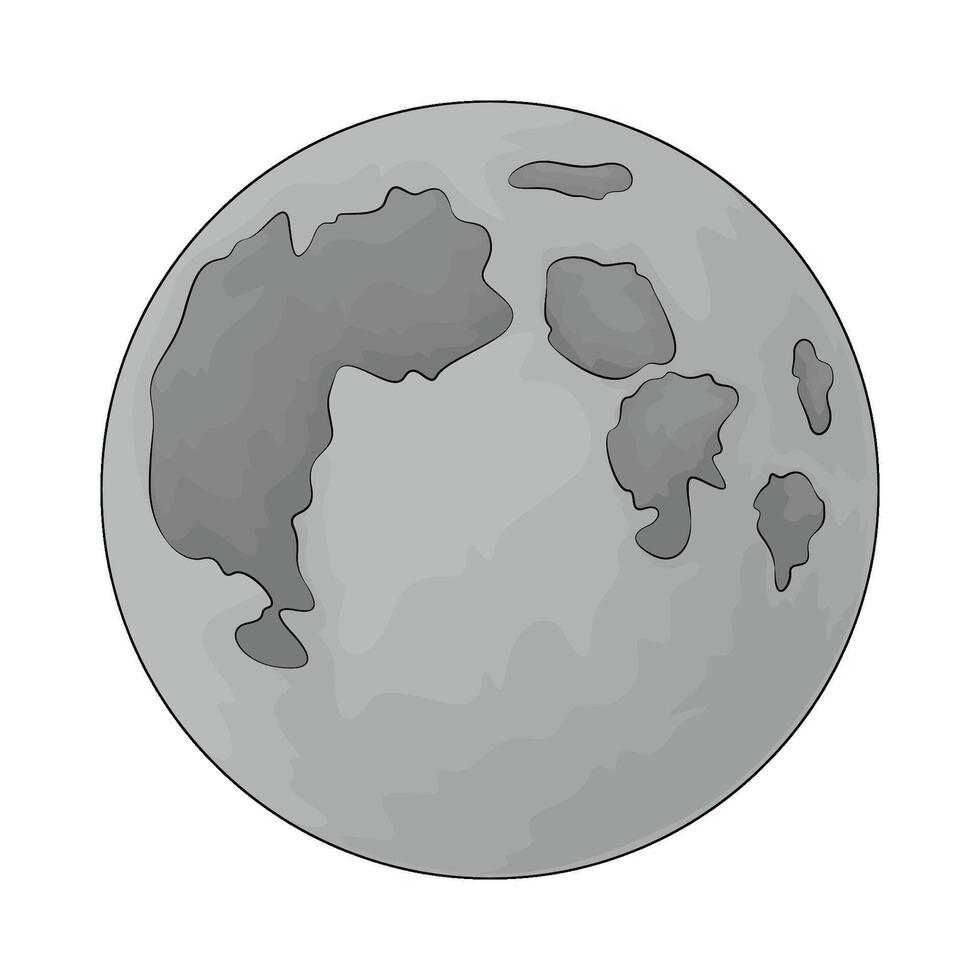 full moon illustrations vector
