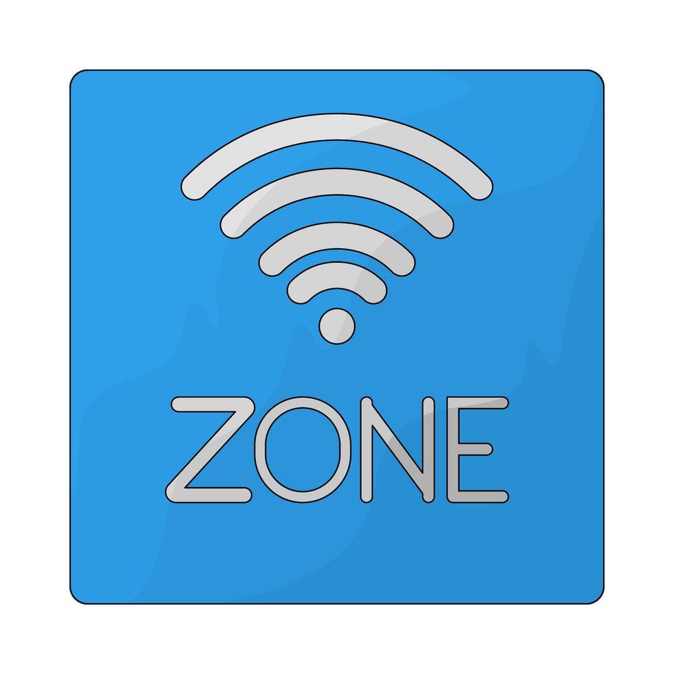 Airport wifi zone vector