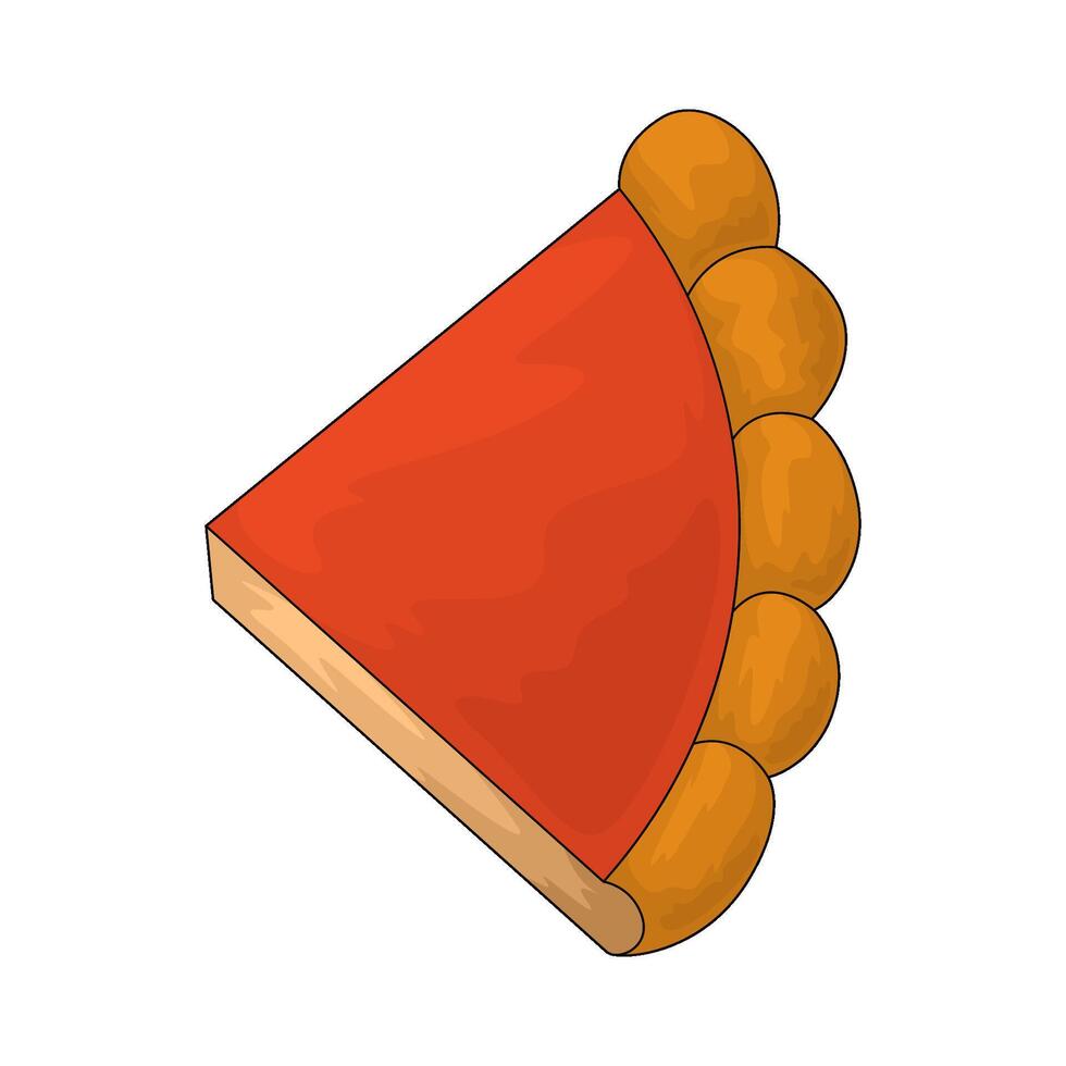 delicious pie slices vector