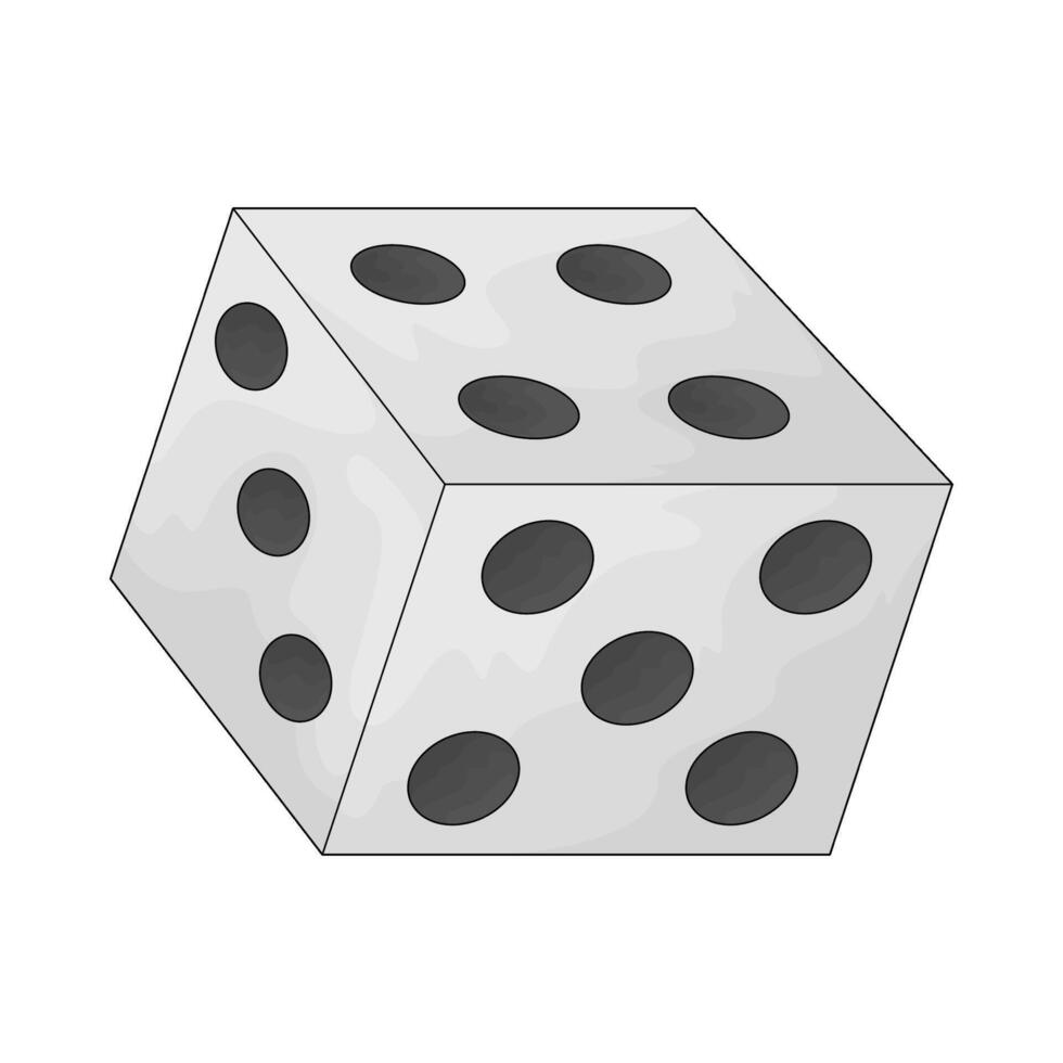 Circus dice illustration vector