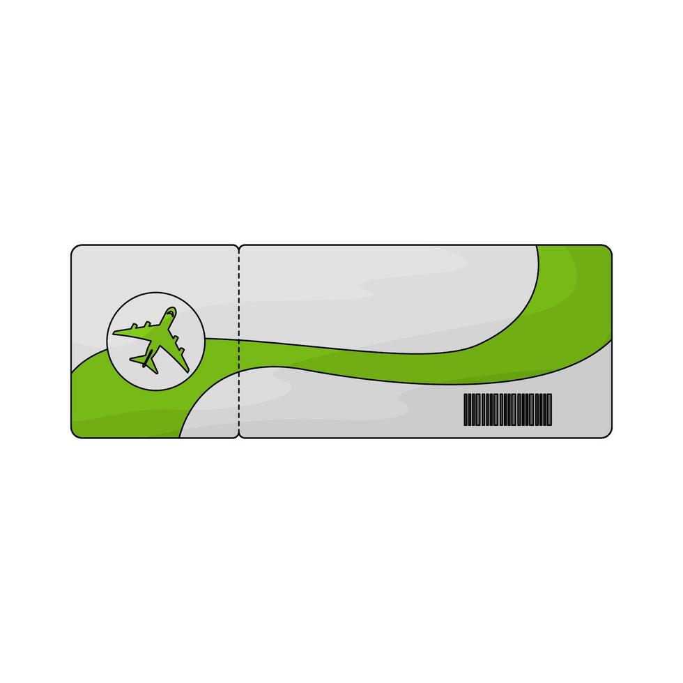 flight ticket illustration vector