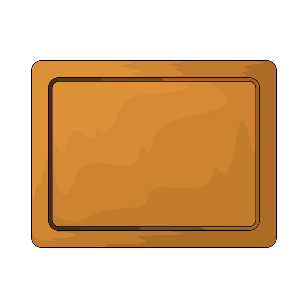 Kitchen cutting board vector