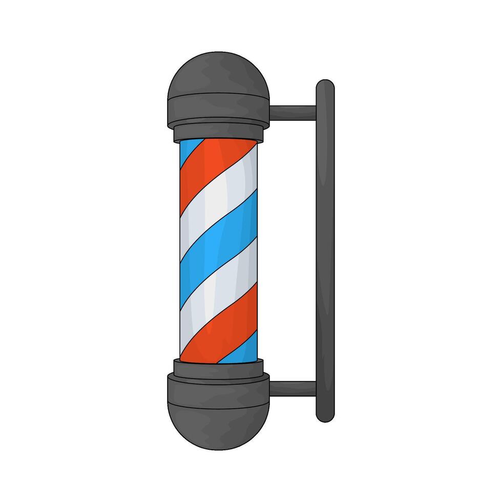 Barbershop pole illustration vector