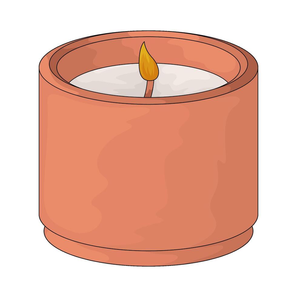 illustration of aromatherapy candles vector